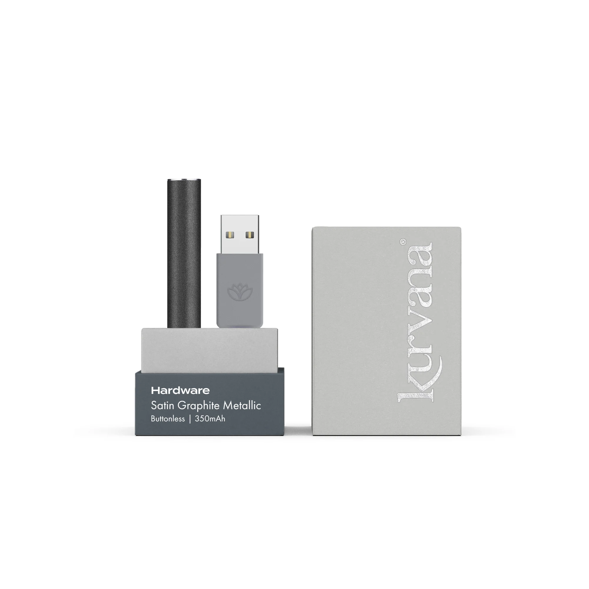 Kurvana Hardware - Satin Graphite Metallic